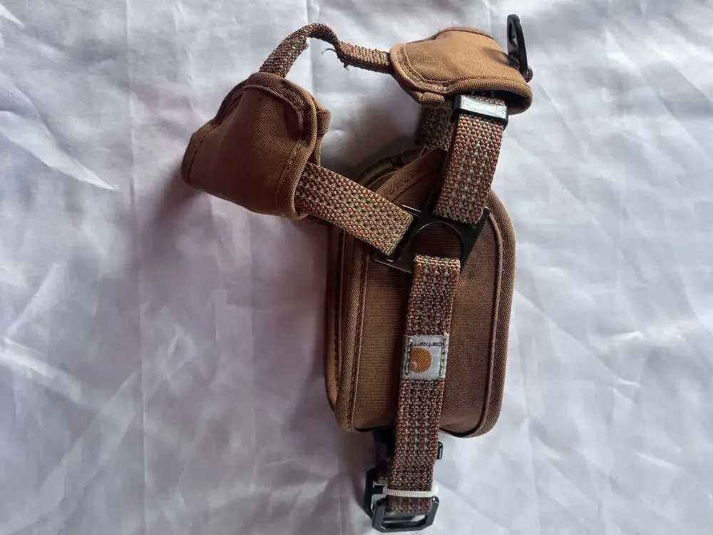 Carhartt Brown Dog Harness With Pouch